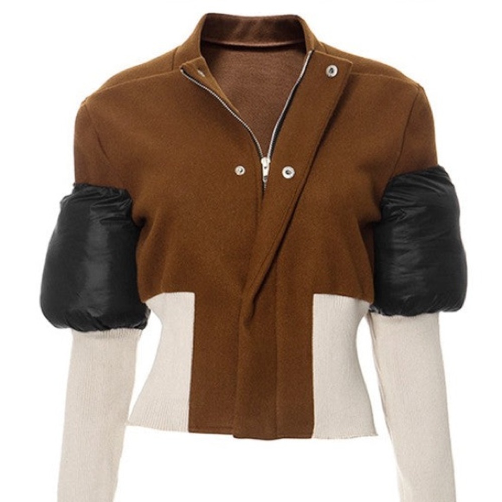 Color Block Puff Jacket - Picture 2 of 8